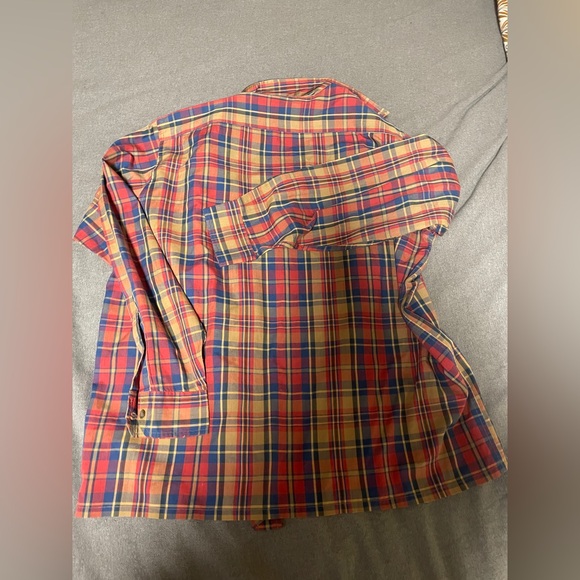 Vintage Arrow  Shirt Button Down Mens Large Plaid Soft Acrylic - Picture 3 of 4